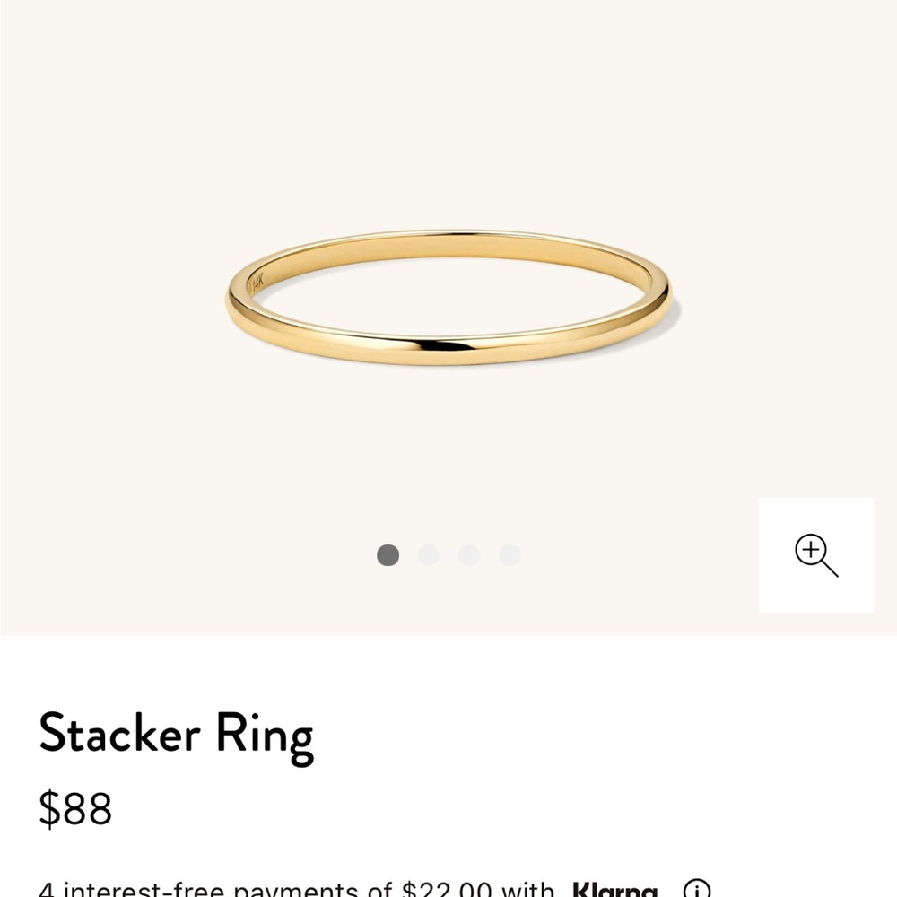 Mejuri Stacker Ring 14k yellow gold Size 6